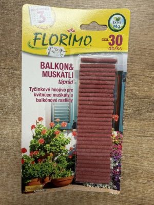 Florimo Balkon és muskátli táprúd 30db/cs