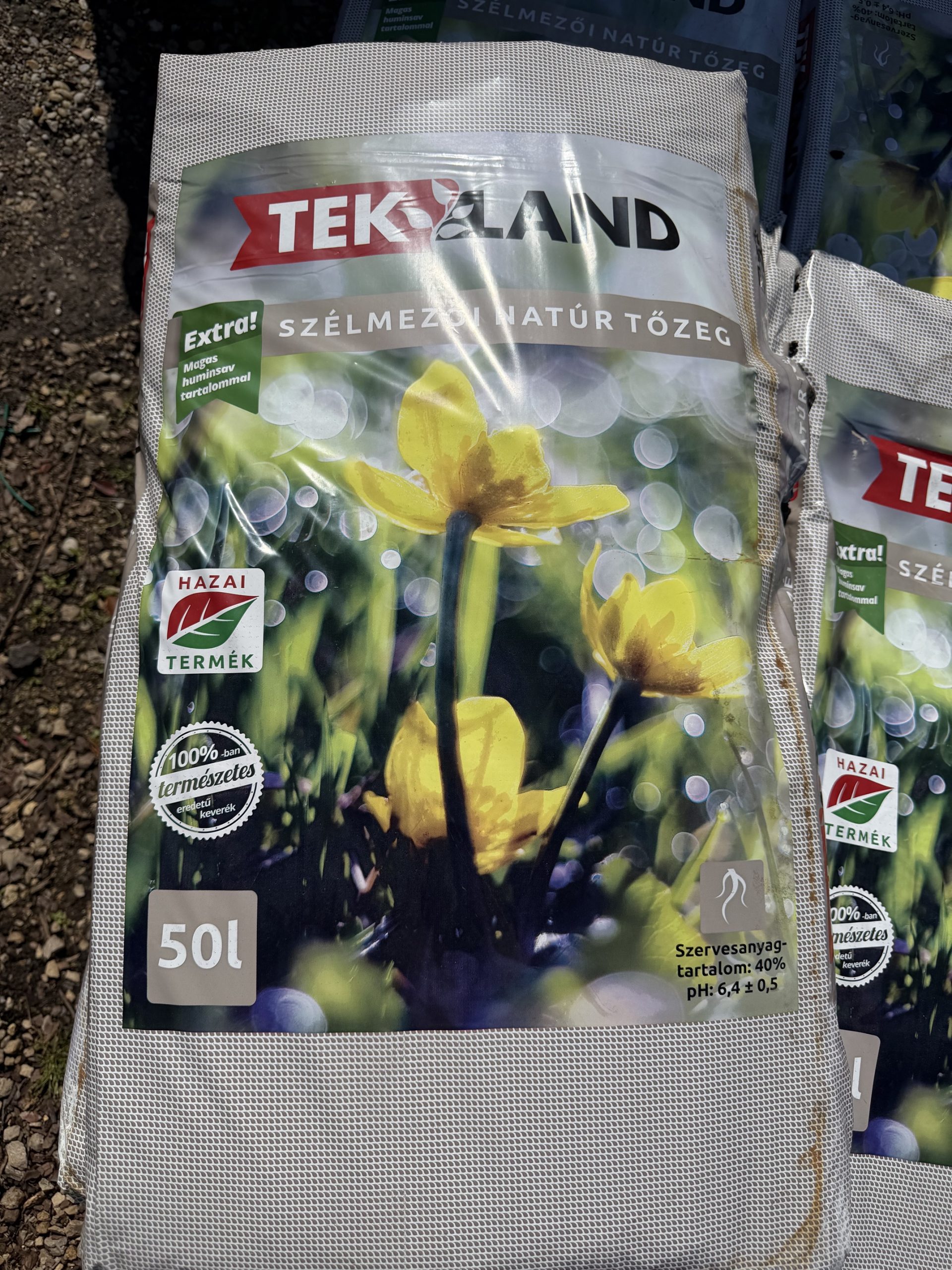 Szélmezői natúrtőzeg 50 L
