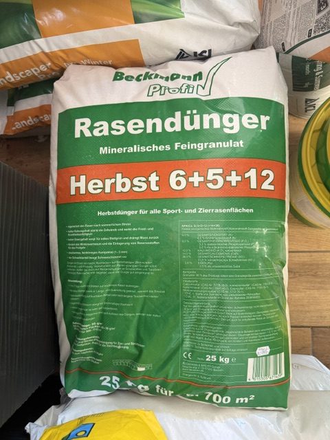 Beckmann Rasendünger Herbst 6+5+12 Őszi gyepműtrágya 25 kg