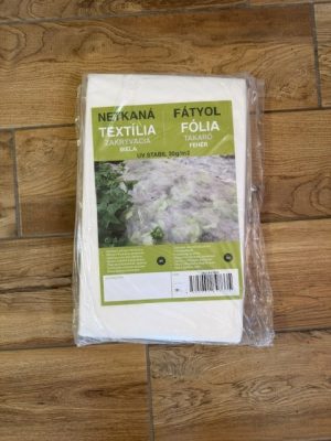 Fátyolfólia fehér 30 gr/m2 1,6 x 10 m