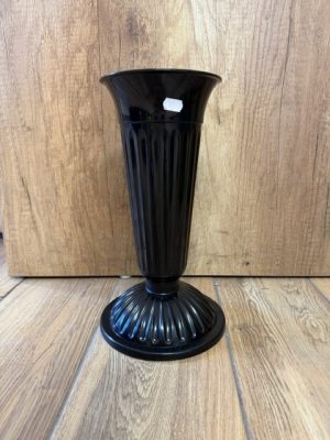 Temetői virágváza Nehezített Fekete 32cm