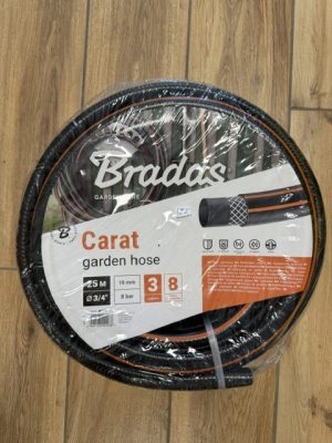 Bradas locsoló tömlő /Carat-fekete/ 3/4″ 25 m