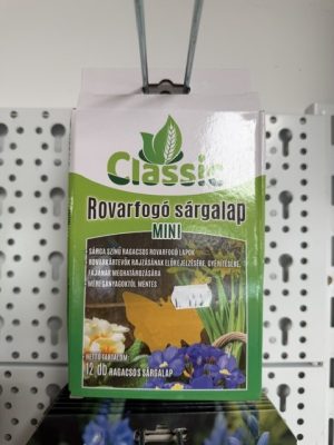 Classic sárga rovarfogó lap mini 12 db/cs