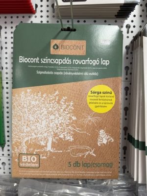Biocont színcsapdás rovarfogó lap 5 db lap / cs /sárga/ BIO