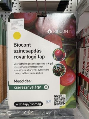 Biocont színcsapdás rovarfogó lapok 6 db lap / cs /sárga/