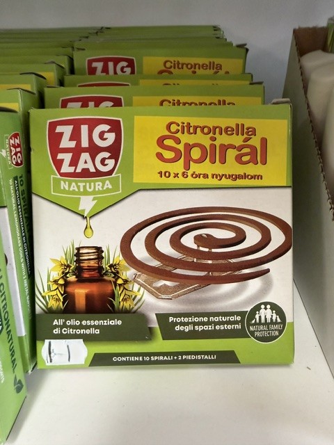 Zig Zag Szúnyogirtó spirál Citronella