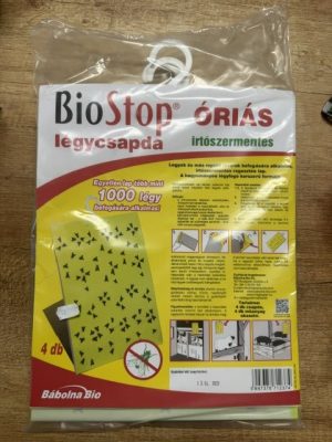 BIOSTOP légygyapda óriás 4 db / cs /irtószermentes/