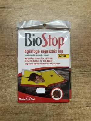 Biostop egérfogó ragasztós lap mini