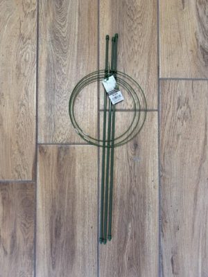 Növénytámasz 3 karó + 3 karika 60 cm
