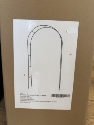 Rózsakapu íves 140*37*240 cm