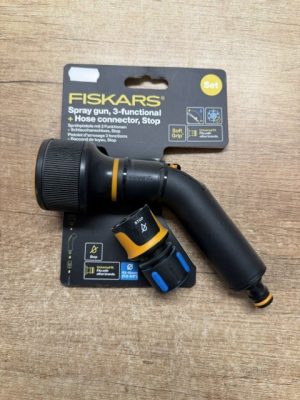 Fiskars FiberComp permetezőpisztoly, 3-funkcionális + csőcsatlakozó, megállító /1057608/