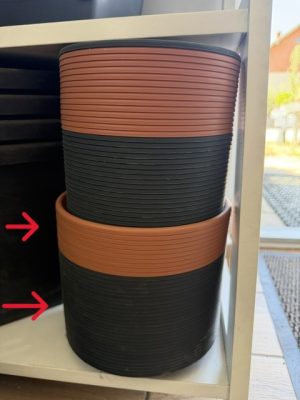 Virágcserép alátét 19 cm terrakotta/antracit