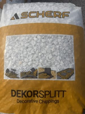 Scherf Marmorsplitt Carrara-Weiß - Márványzúzalék, Carrara fehér 9-12 mm 25 Kg