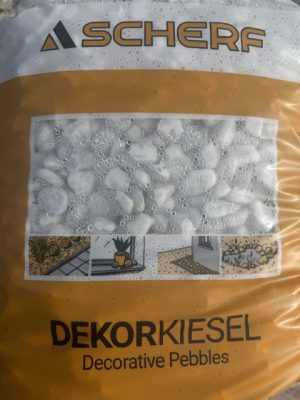 Scherf Marmorzierkiesel Carrara-Weiß - Carrara fehér díszkavics 16-25 mm 25 Kg