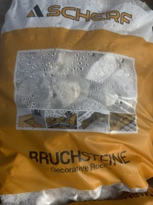 Scherf Marmorbruch Wolken-Weiß -Márványtörmelék, felhőfehér 25-50 mm 25 kg